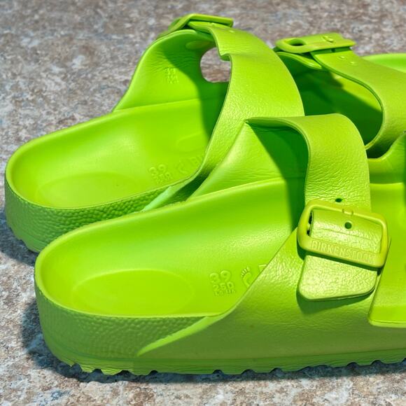 Birkenstock Arizona Essentials Green EVA Slip On Slide Sandals Size 39 - Picture 8 of 12